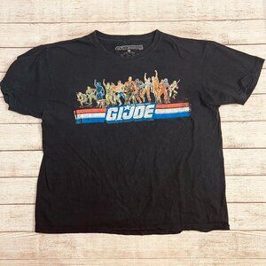 Vintage G.I. Joe A Real‎ American Hero Black T-Shirt Size Large 100% Cotton